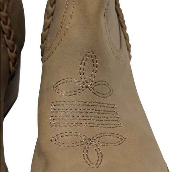 DV Dolce Vita 8.5 Tan Koolson Western Booties Camel Boho Cowboy Boots - Picture 9 of 11